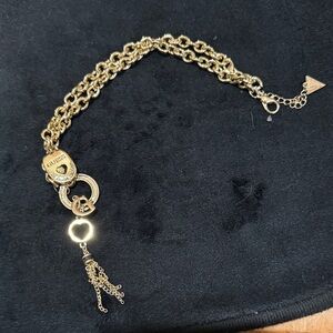 Guess Gold-Tone Heart Charm Necklace